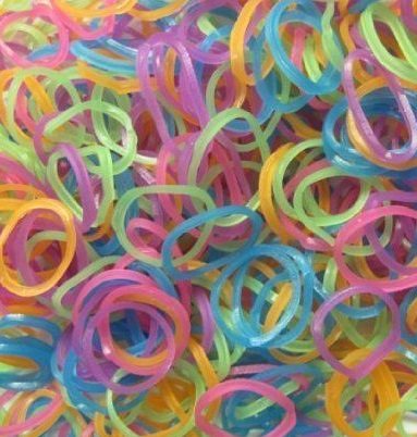 600 Loombandjes jelly mix - Loombands