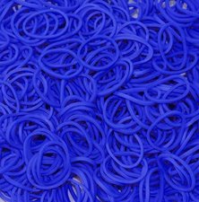 600 Loom bands donkerblauw