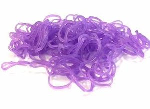 300 Loombands jelly violet