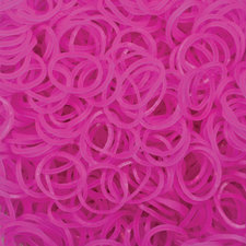 200 Loom bands fluor roze