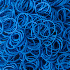 200 Loombands donkerblauw