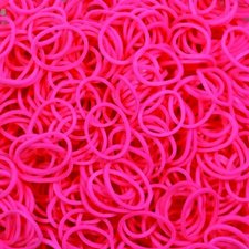 600 Loom bands jelly roze