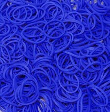 600 Loom bands donkerblauw